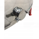 8-ми рамочная нержавеющая «ЕВРО» Медогонка, автоматическая полуповоротная под рамку «ДАДАН» (ротор Н/Ж, с крышкой) - РЕДУКТОРНАЯ
