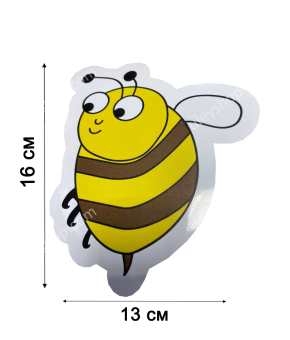 Наклейка на Автомобіль - "Бджілка Трудівниця" (велика 16х13 см)