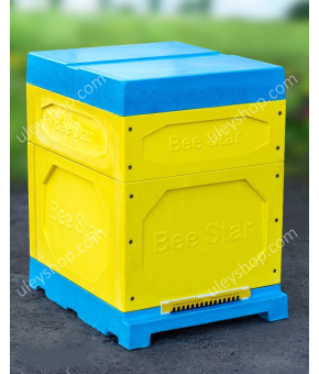 Улей ППУ "BeeStar" (1 корпус Дадан 300 мм + 1 магазин на 10 рамок) - цветной