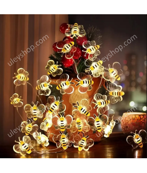 Гирлянда "Пчелки" 3 метра, 30 ламп