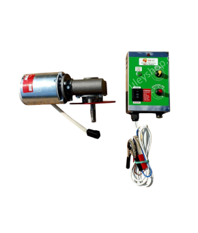 Привод медогонки электрический, горизонтальный напряжение 12 В (алюминиевый корпус редуктора) "Модель 1"