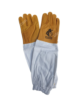 Перчатки пчеловода "Defense Beekeeper" с нарукавниками. Яловая кожа плотная износостойкая. "Пакистан"