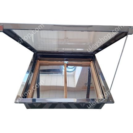 Солнечная воскотопка на 2 рамки, нержавеющая сталь (с арматурой)