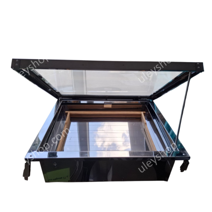 Сонячна Воскотопка на 1 рамку, нержавіюча сталь (з арматурою)