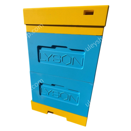 Улей ППС "Lyson" (2 корпуса Дадан на 10 рамок) с гигиеническим дном крашеный