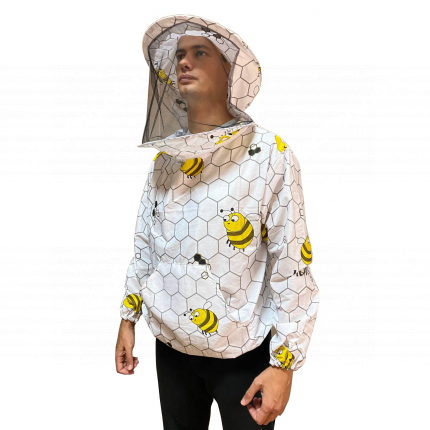 Куртка пчеловода ситцевая с маской