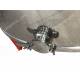 8-ми рамочная нержавеющая «ЕВРО» Медогонка, автоматическая полуповоротная под рамку «ДАДАН» (ротор Н/Ж, с крышкой) - РЕДУКТОРНАЯ