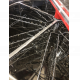 8-ми рамочная нержавеющая «ЕВРО» Медогонка, автоматическая полуповоротная под рамку «ДАДАН» (ротор Н/Ж, с крышкой) — РЕМЕННАЯ